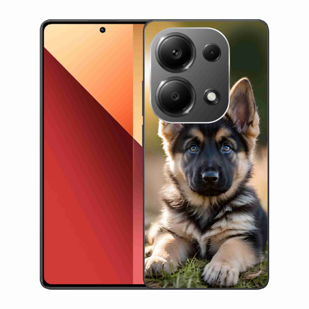 Gél borítás mmCase a Xiaomi Redmi Note 13 Pro/Poco M6 Pro számára - Német juhászkutya a természetben