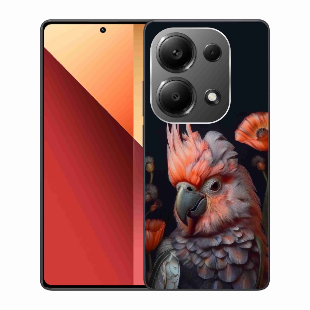 Gél borítás mmCase a Xiaomi Redmi Note 13 Pro/Poco M6 Pro - papagáj kakadu színekben