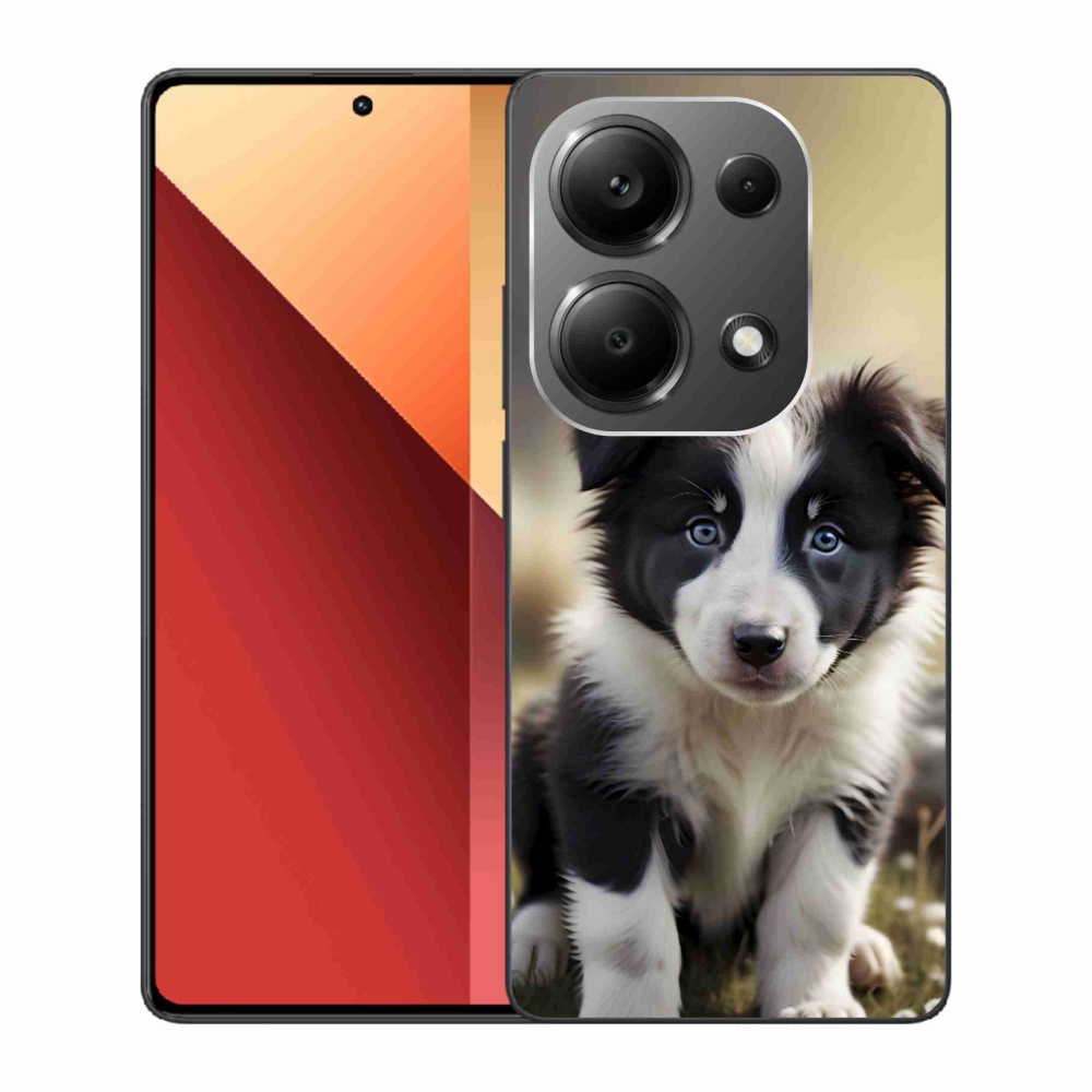Gél borítás mmCase a Xiaomi Redmi Note 13 Pro/Poco M6 Pro számára - aranyos border collie