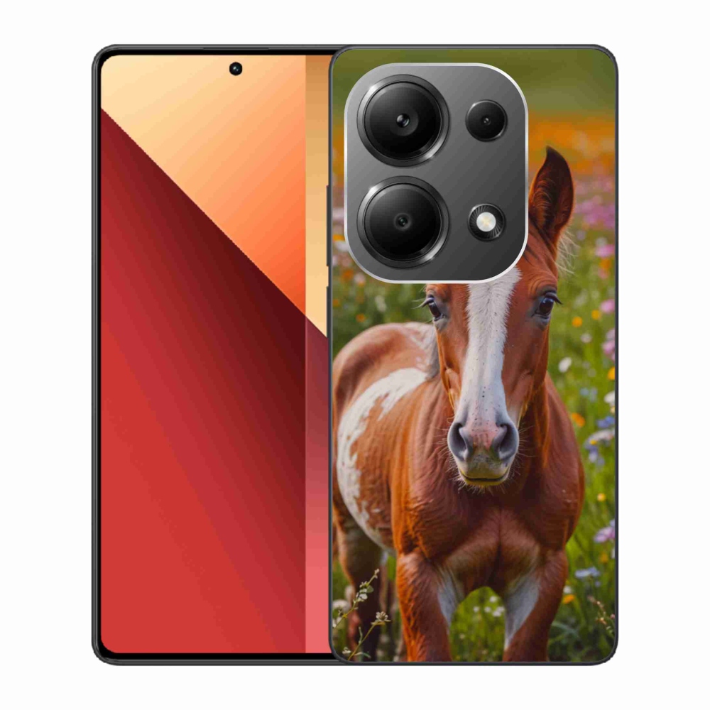 Gél borítás mmCase a Xiaomi Redmi Note 13 Pro/Poco M6 Pro számára - aranyos csikócsikó