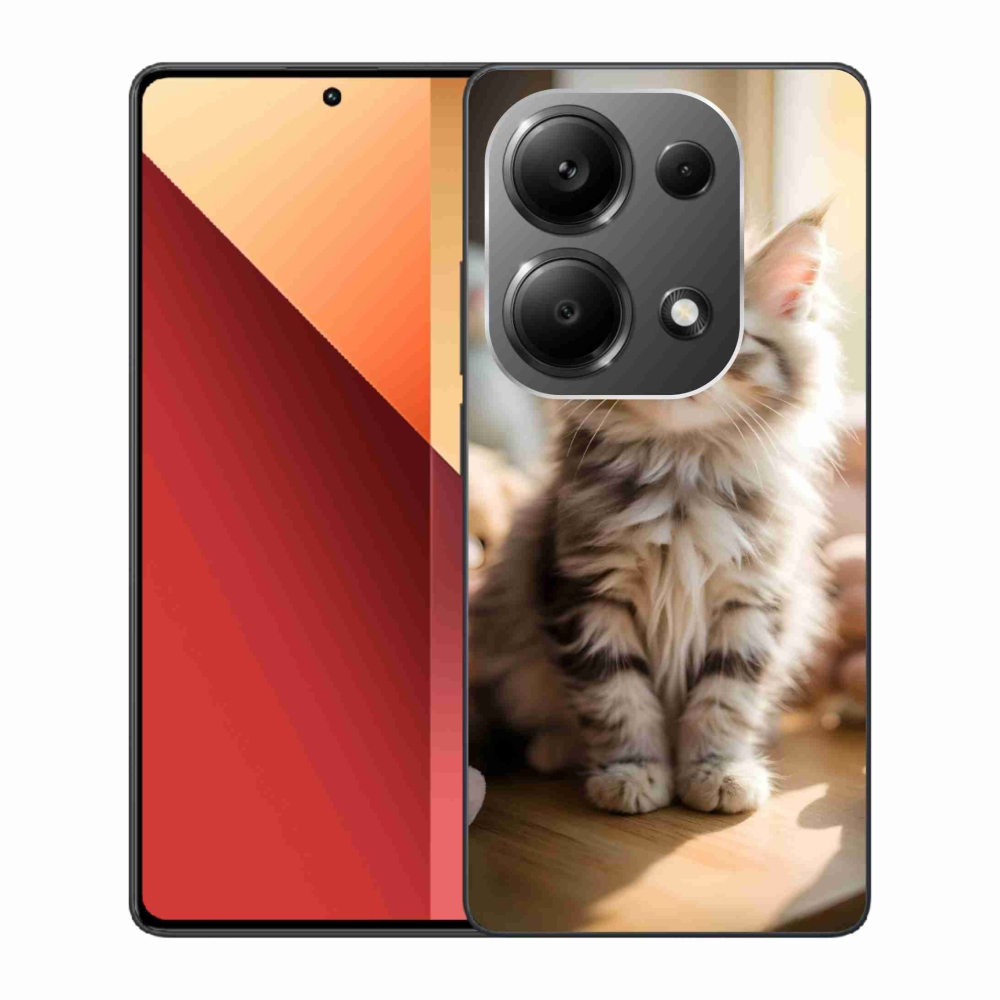 Gél borítás mmCase a Xiaomi Redmi Note 13 Pro/Poco M6 Pro számára - aranyos cica 10