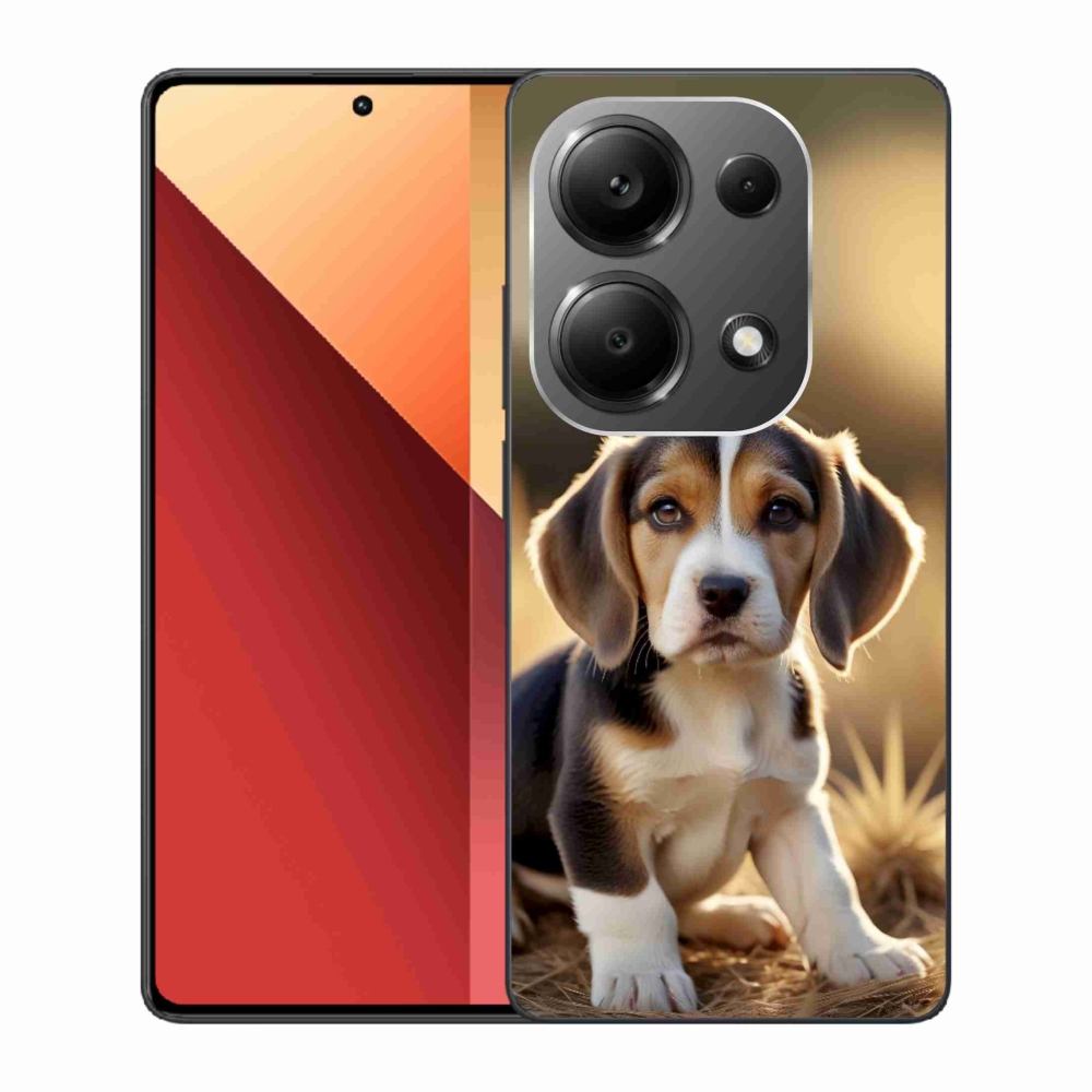 Zselés borítás mmCase a Xiaomi Redmi Note 13 Pro/Poco M6 Pro számára - aranyos bézs színű