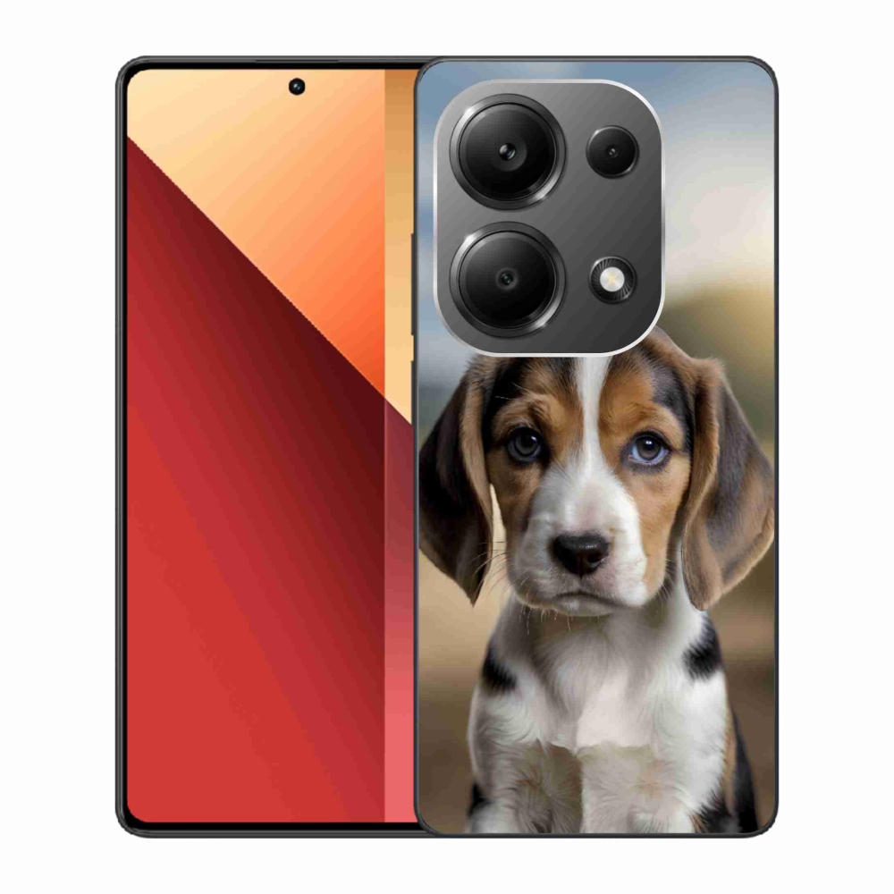 Zselés borítás mmCase a Xiaomi Redmi Note 13 Pro/Poco M6 Pro számára - aranyos bézs színű