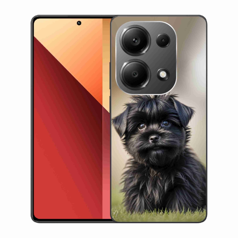 Gél borítás mmCase a Xiaomi Redmi Note 13 Pro/Poco M6 Pro számára - aranyos fekete kutya