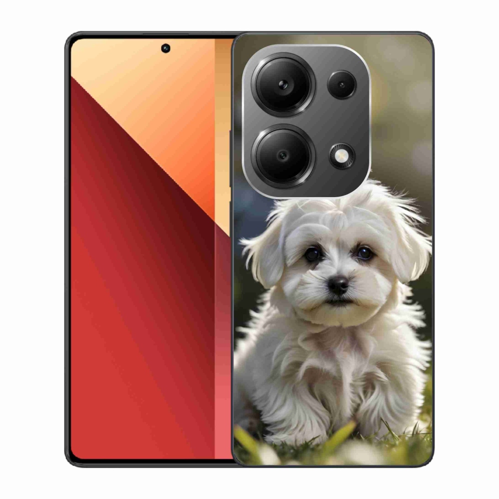 Gél borítás mmCase a Xiaomi Redmi Note 13 Pro/Poco M6 Pro számára - aranyos máltai kutya