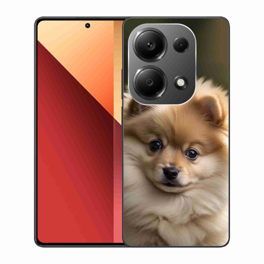 Gél borítás mmCase a Xiaomi Redmi Note 13 Pro/Poco M6 Pro számára - aranyos pomerániai 2