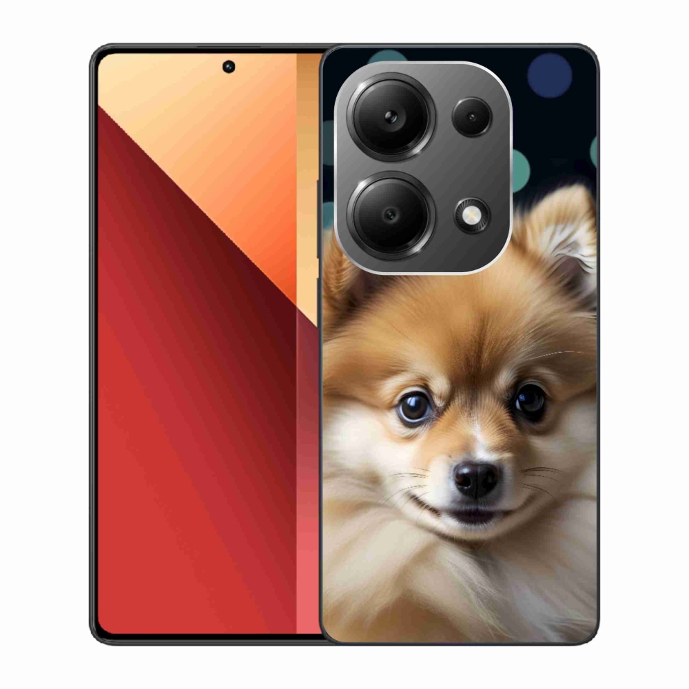 Gél borítás mmCase a Xiaomi Redmi Note 13 Pro/Poco M6 Pro számára - aranyos pomerániai állat