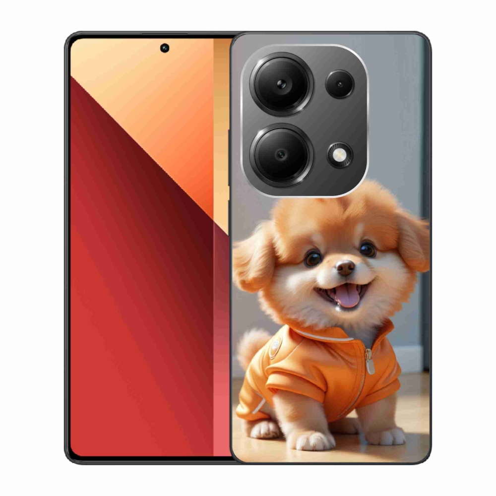 Gél borítás mmCase a Xiaomi Redmi Note 13 Pro/Poco M6 Pro számára - aranyos pomerániai pulóverben