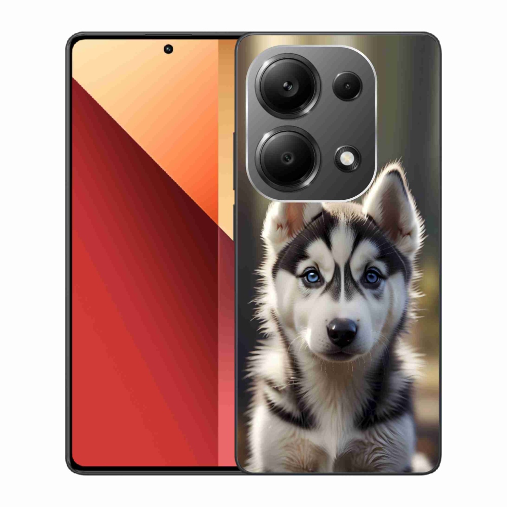 Gél borítás mmCase a Xiaomi Redmi Note 13 Pro/Poco M6 Pro számára - aranyos szibériai husky