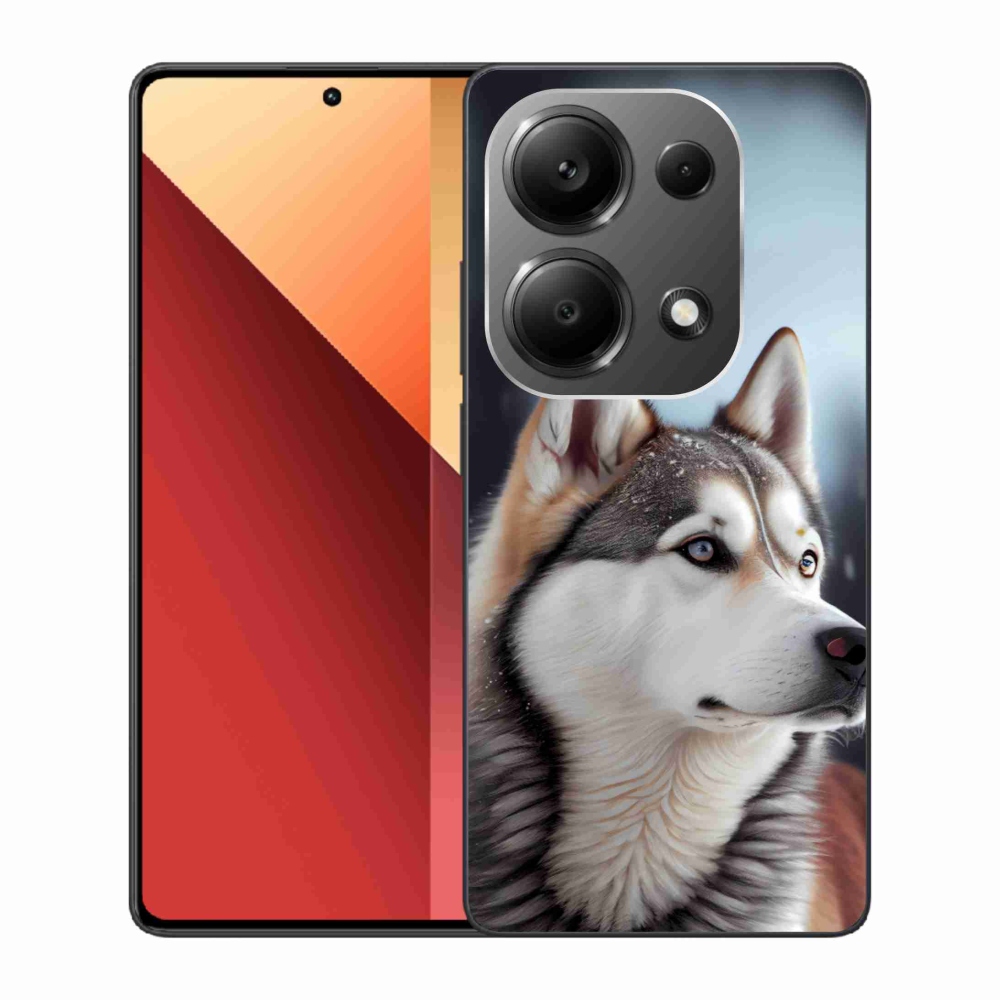 Gél borítás mmCase a Xiaomi Redmi Note 13 Pro/Poco M6 Pro - Szibériai Husky számára