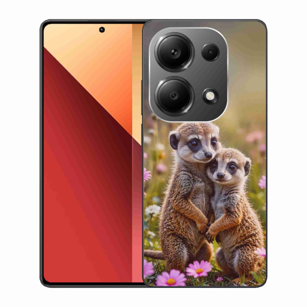 Gél borítás mmCase a Xiaomi Redmi Note 13 Pro/Poco M6 Pro - szurikátás duó számára