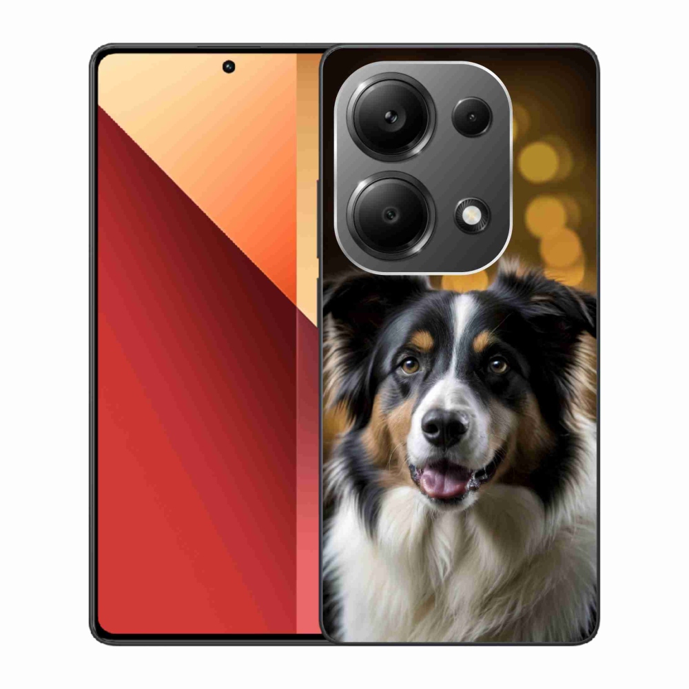 Gél borítás mmCase a Xiaomi Redmi Note 13 Pro/Poco M6 Pro számára - mosolygó ausztrál juhászkutya