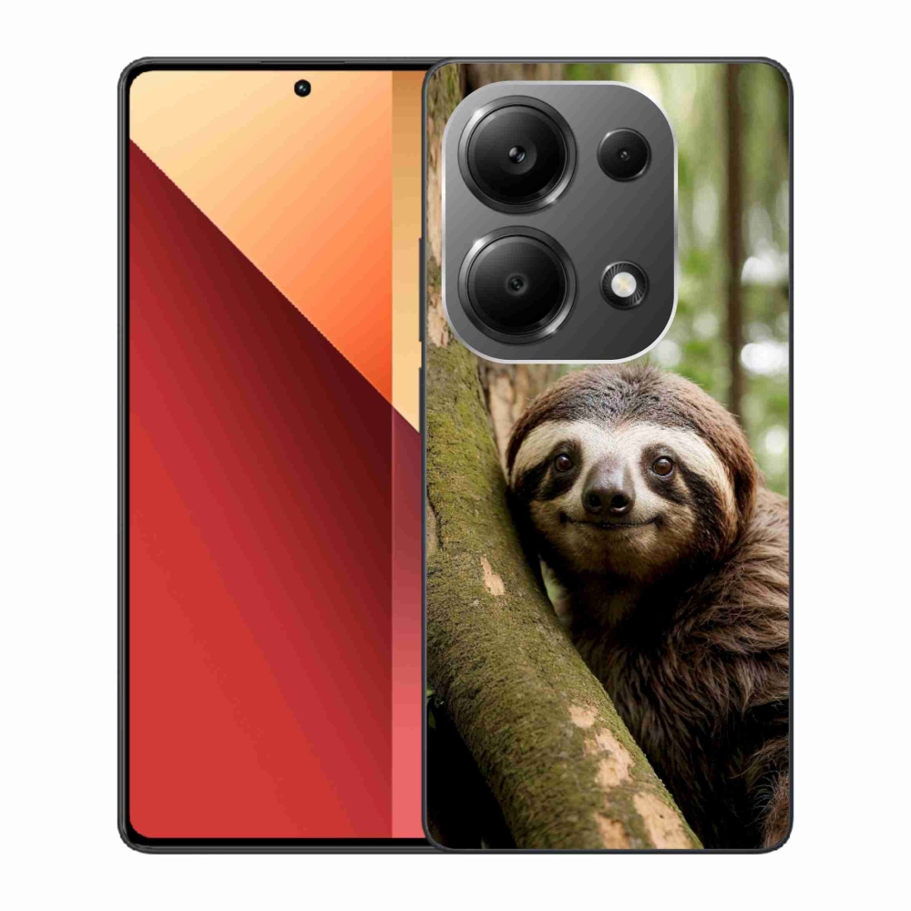 Gél borítás mmCase a Xiaomi Redmi Note 13 Pro/Poco M6 Pro számára - mosolygó lajhár