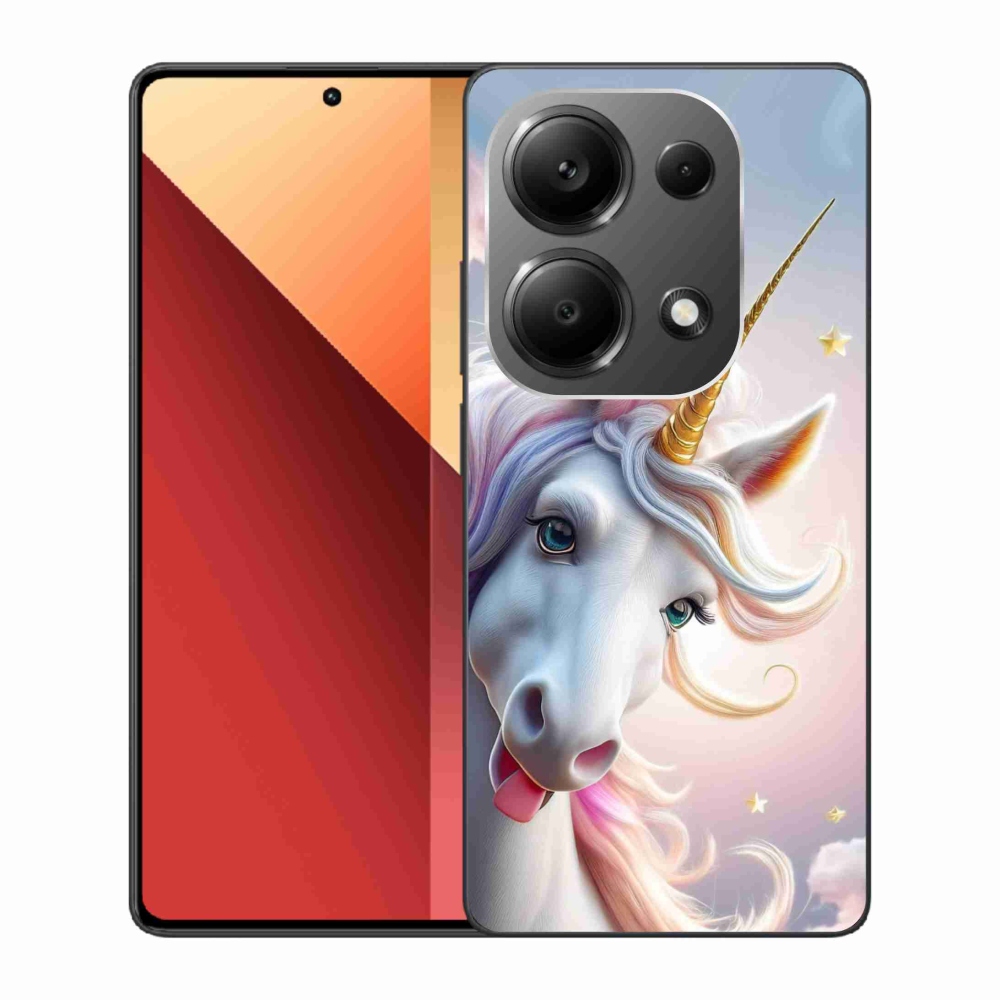 Gél borítás mmCase a Xiaomi Redmi Note 13 Pro/Poco M6 Pro számára - vidám egyszarvú
