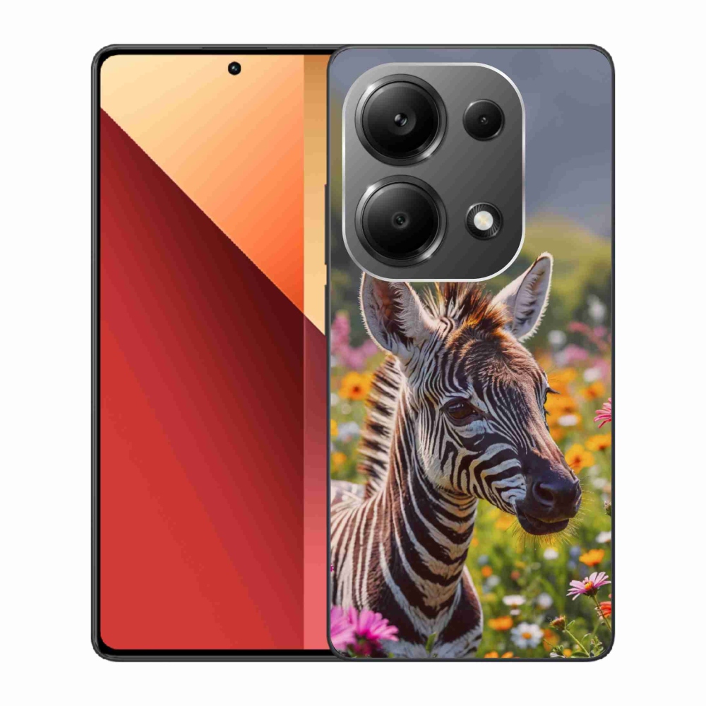 Gél borítás mmCase a Xiaomi Redmi Note 13 Pro/Poco M6 Pro számára - zebra a réten