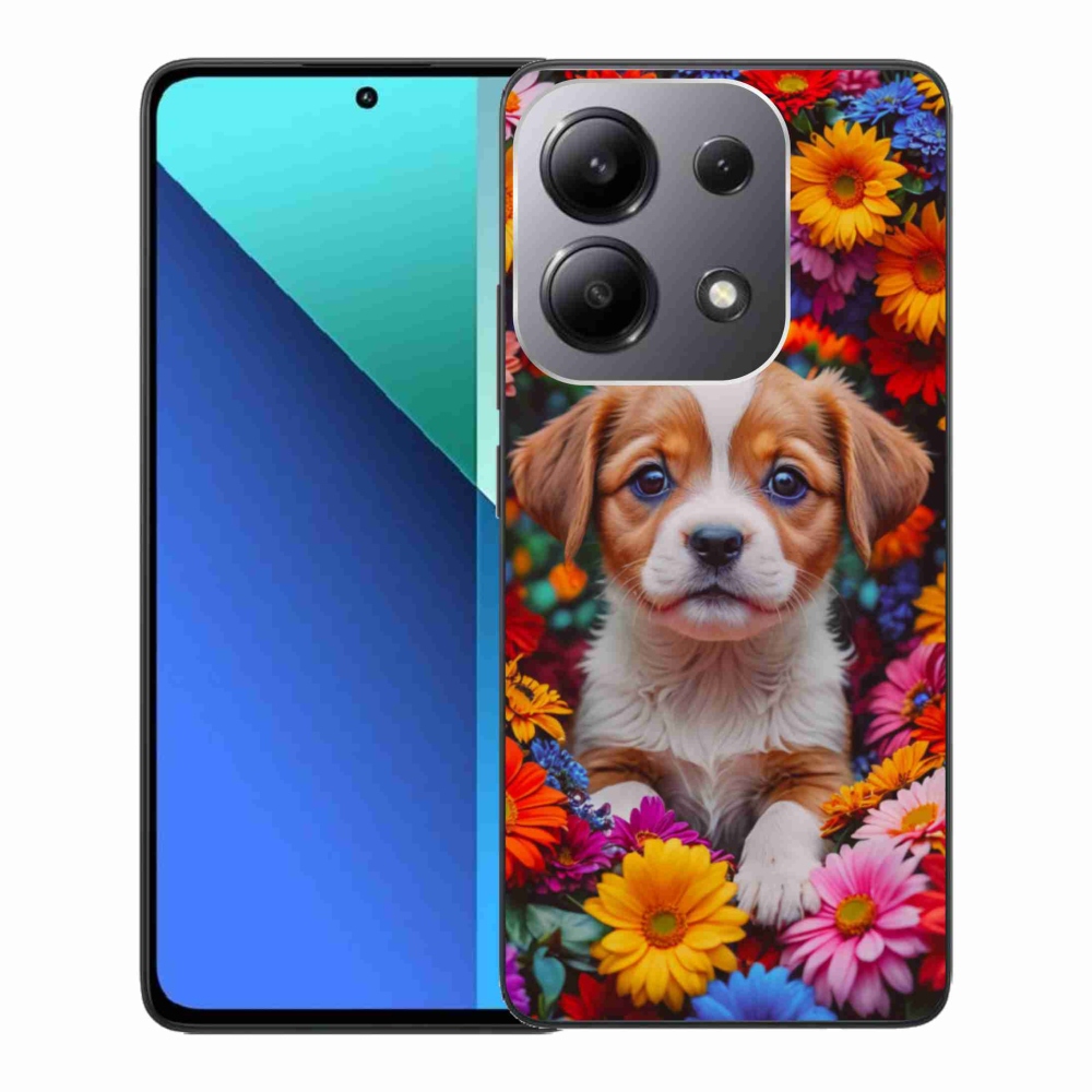 Gél borítás mmCase a Xiaomi Redmi Note 13-hoz - aranyos kiskutya