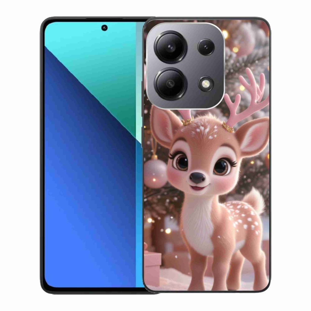 Gél borítás mmCase a Xiaomi Redmi Note 13-hoz - aranyos rénszarvas