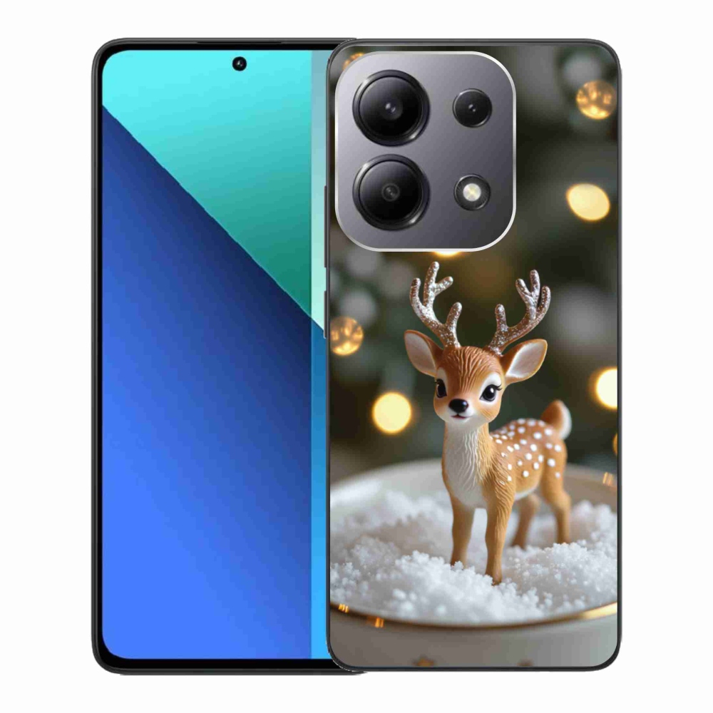 Gél borító mmCase a Xiaomi Redmi Note 13-hoz - aranyos karácsonyi szarvasok