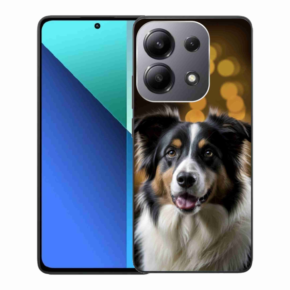 Gél borítás mmCase a Xiaomi Redmi Note 13-hoz - mosolygó ausztrál juhászkutya