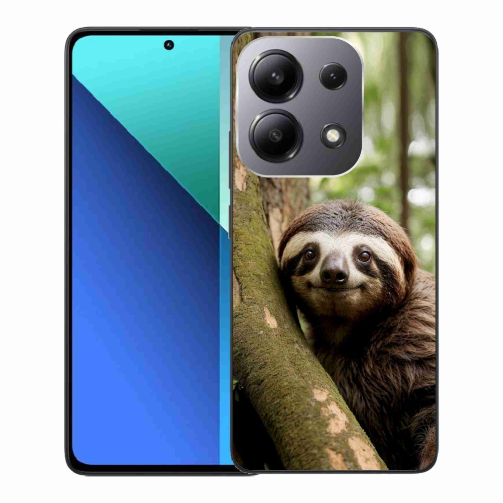 Gél borító mmCase a Xiaomi Redmi Note 13-hoz - mosolygó lajhár