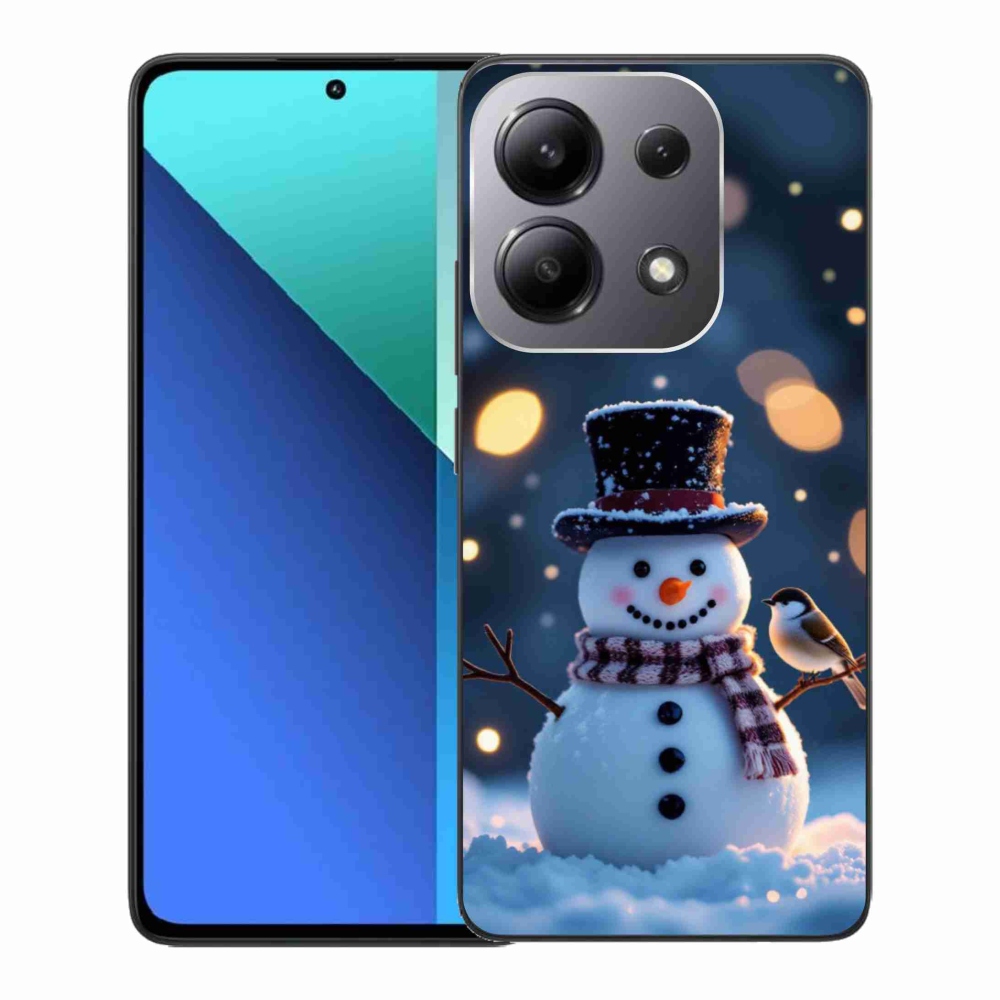 Gél borítás mmCase a Xiaomi Redmi Note 13-hoz - Karácsonyi hóember