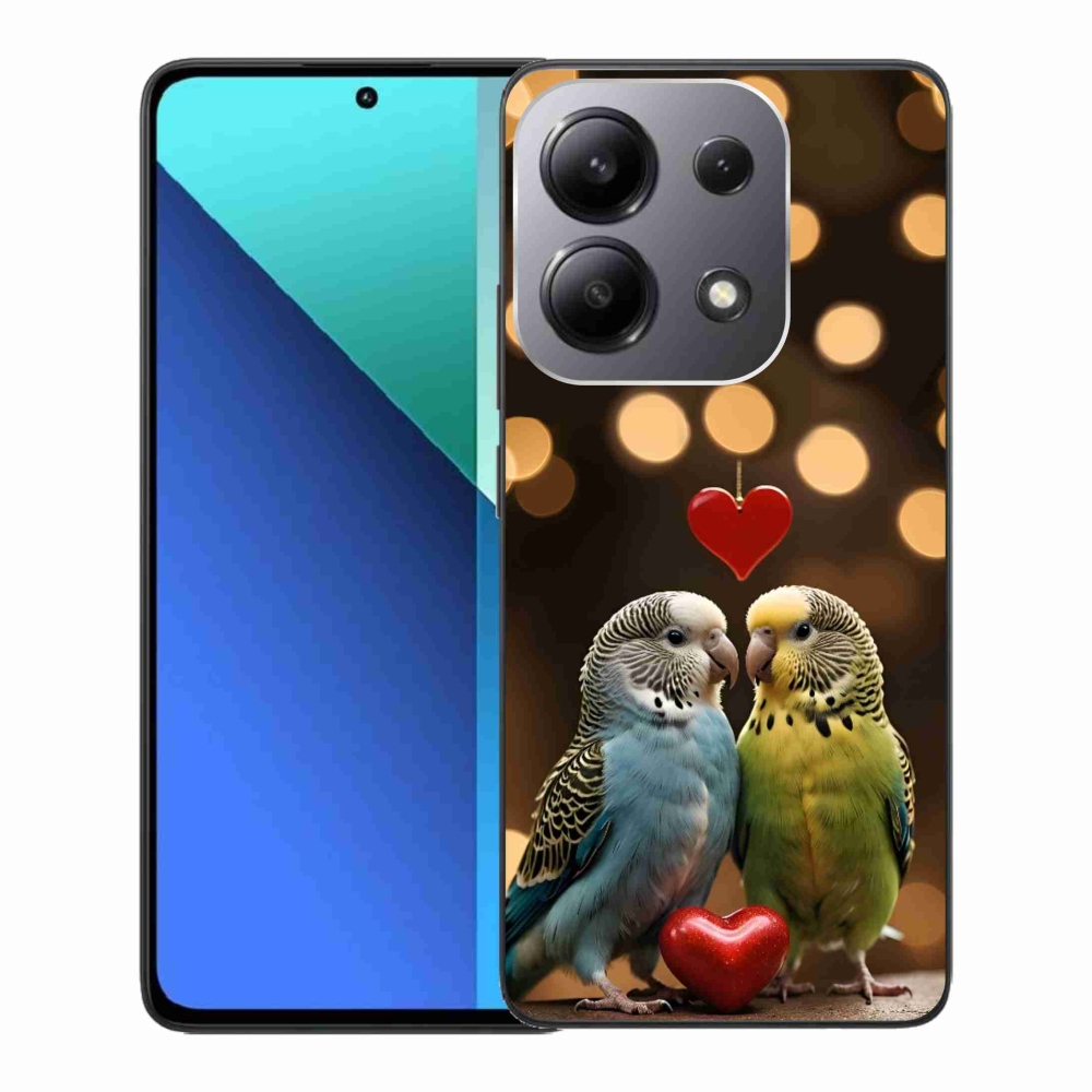 Gél borítás mmCase a Xiaomi Redmi Note 13-hoz - szerelmes papagájok