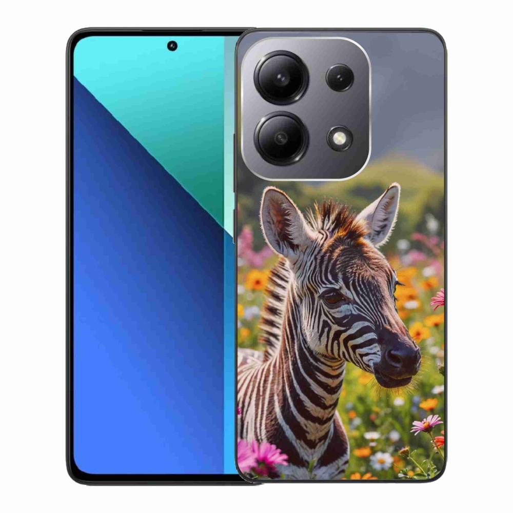Gél borítás mmCase a Xiaomi Redmi Note 13-hoz - zebra a réten