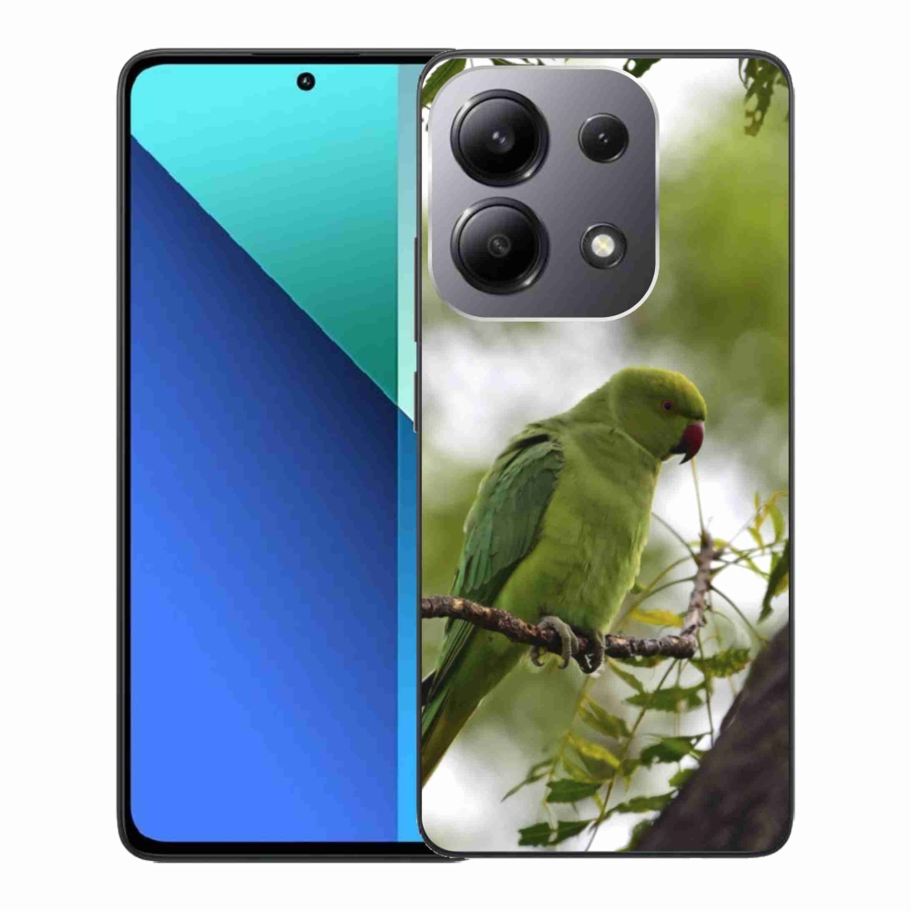 Gél borítás mmCase a Xiaomi Redmi Note 13-hoz - zöld papagáj