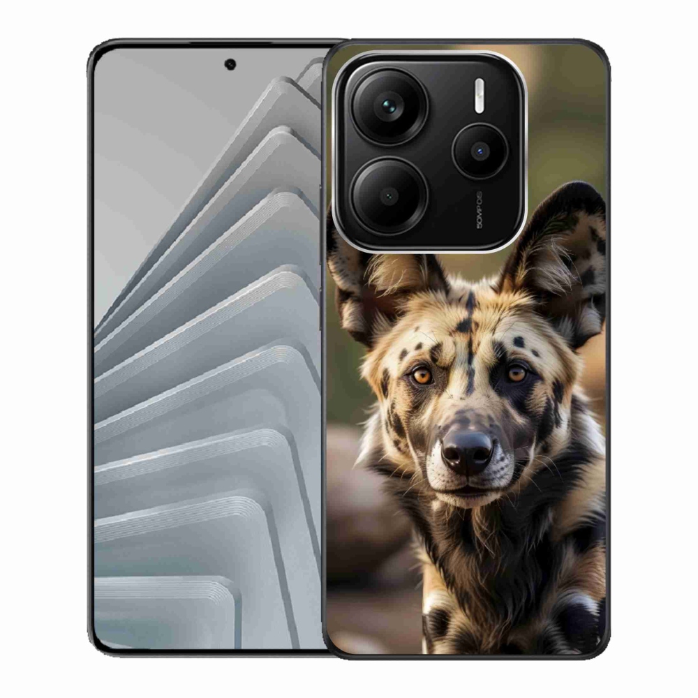 Gél borítás mmCase a Xiaomi Redmi Note 14 5G-hez - afrikai vadkutya