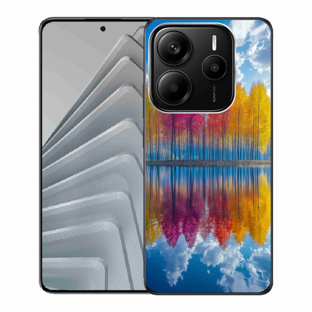 Gél borítás mmCase a Xiaomi Redmi Note 14 5G-hez - színes fák