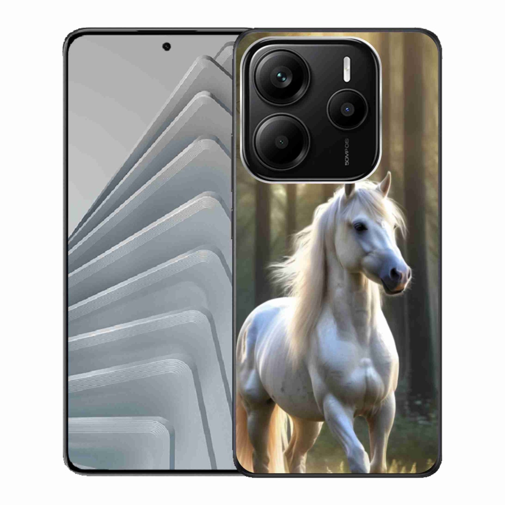 Gél borítás mmCase a Xiaomi Redmi Note 14 5G-hez - fehér ló 3