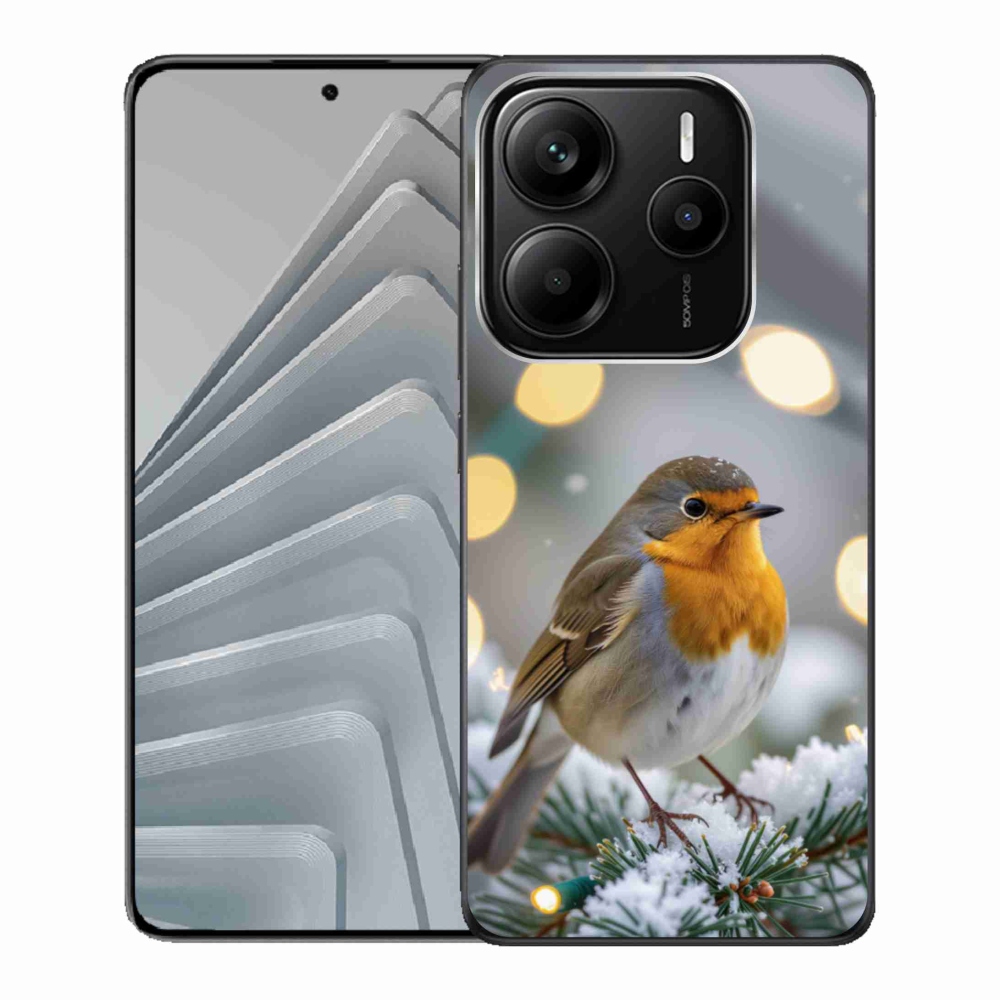 Gél borítás mmCase a Xiaomi Redmi Note 14 5G-hez - piros télen