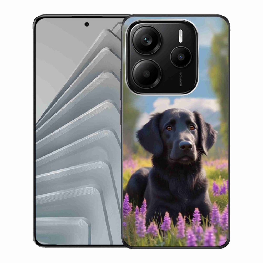 Gél borítás mmCase a Xiaomi Redmi Note 14 5G-hez - elegáns fekete retriever
