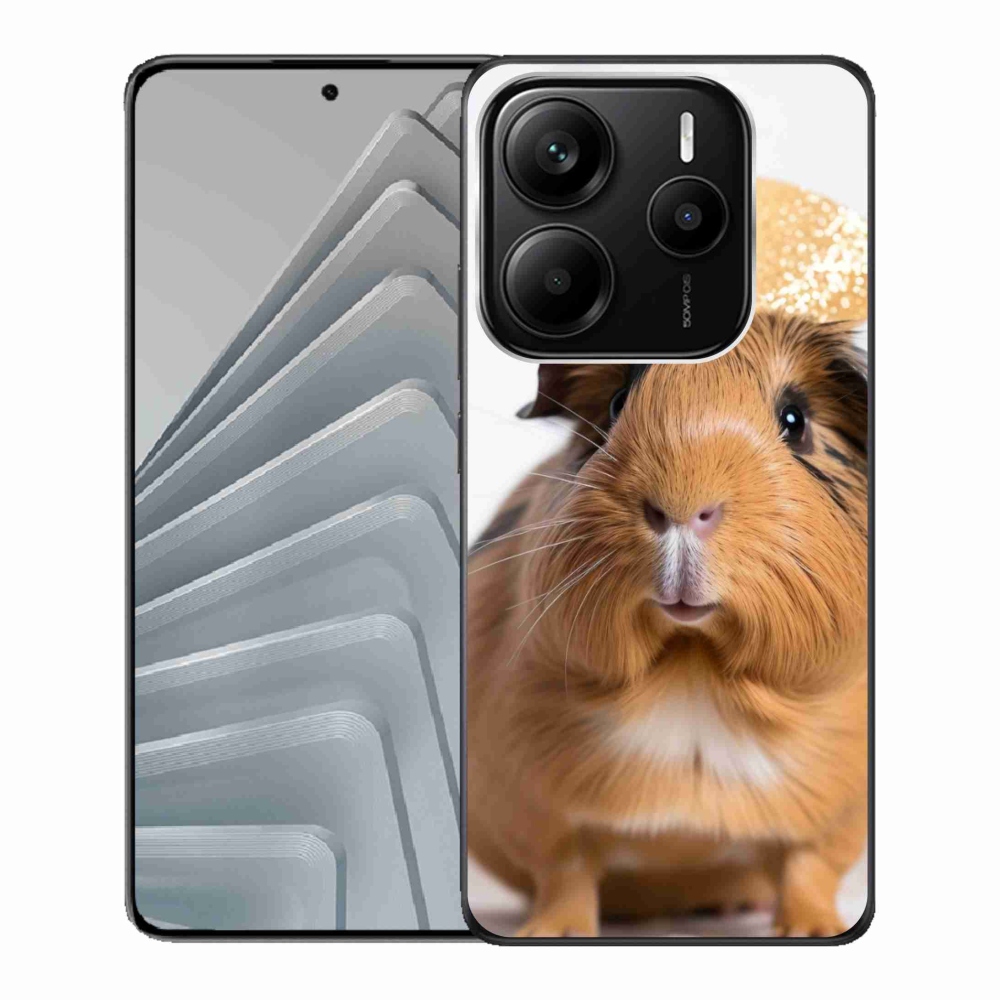 Gél borítás mmCase a Xiaomi Redmi Note 14 5G-hez - barna tengerimalac