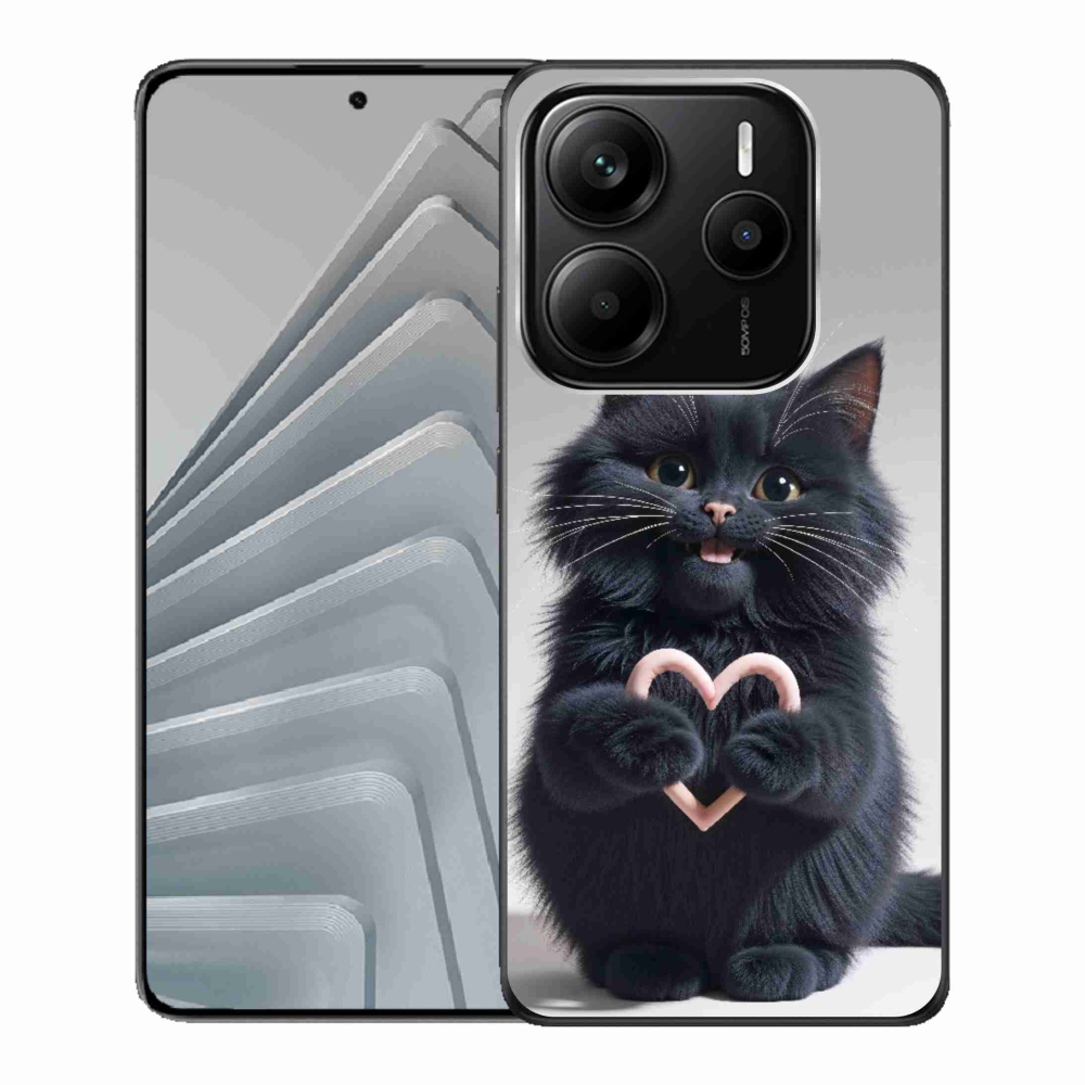 Gél borító mmCase a Xiaomi Redmi Note 14 5G-hez - macskaszerelem 3