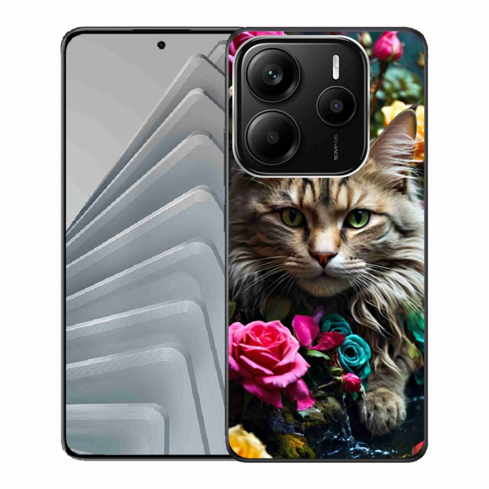 Gél borítás mmCase a Xiaomi Redmi Note 14 5G-hez - macskaszem nézet 2