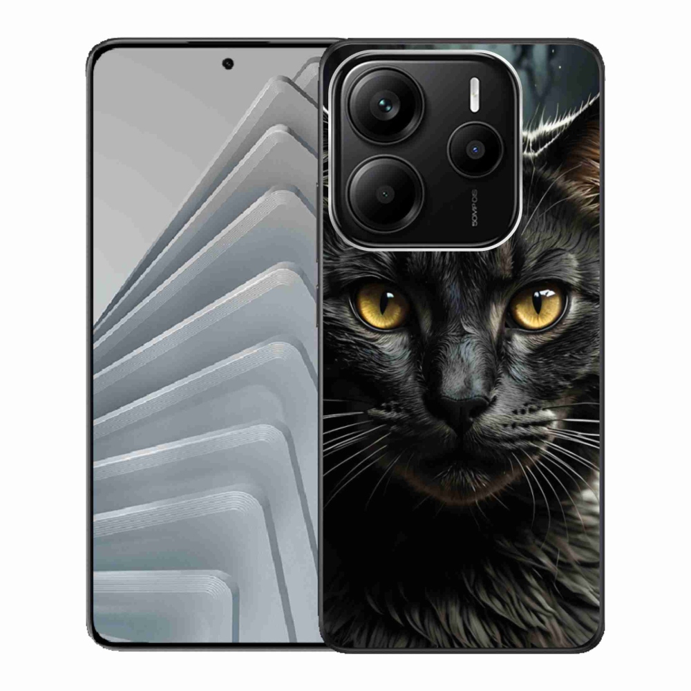 Gél borítás mmCase a Xiaomi Redmi Note 14 5G-hez - macskaszem 3