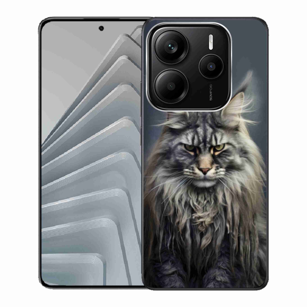 Gél borítás mmCase a Xiaomi Redmi Note 14 5G-hez - macskaszem nézet 4