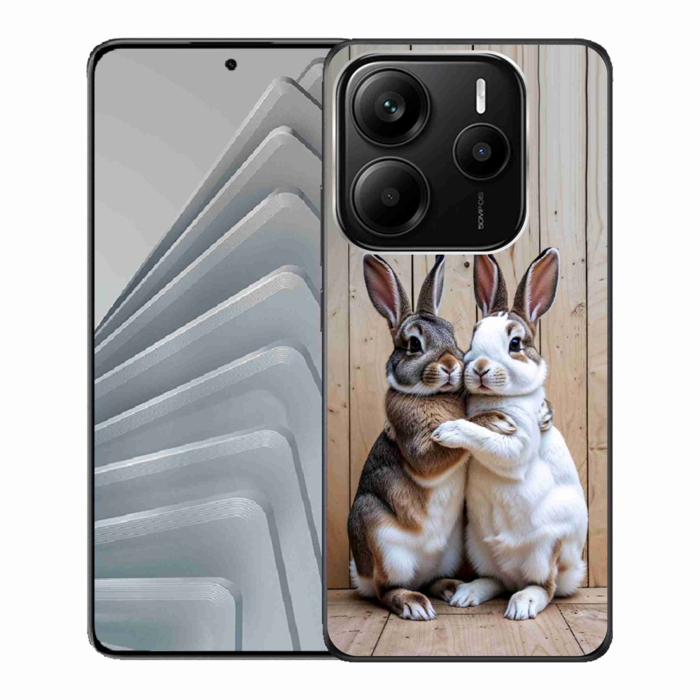 Gél borítás mmCase a Xiaomi Redmi Note 14 5G számára - nyúl pár