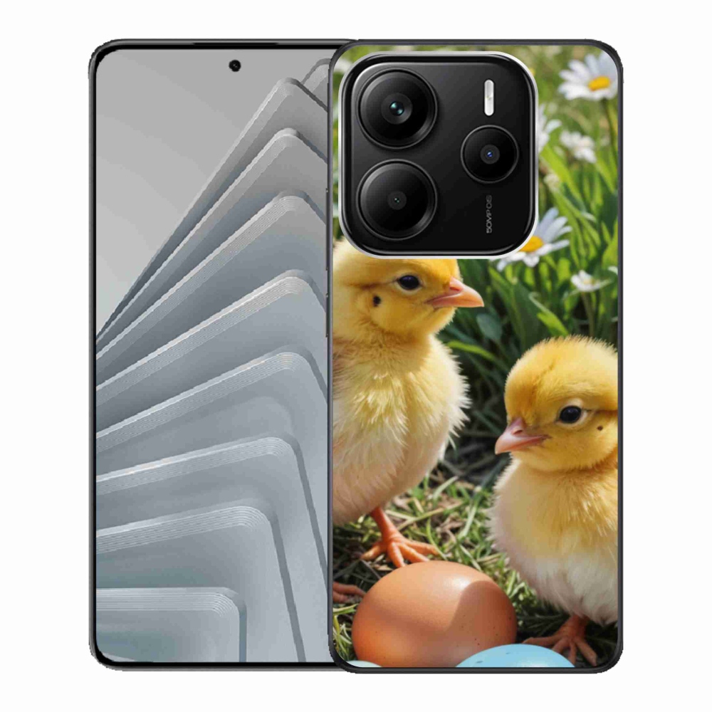 Gél borítás mmCase a Xiaomi Redmi Note 14 5G-hez - csirkék