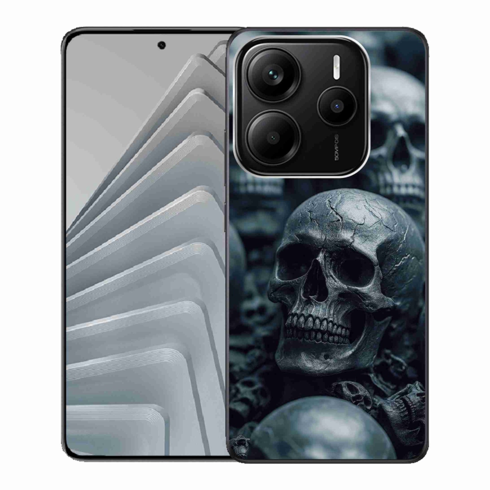 Gél borítás mmCase a Xiaomi Redmi Note 14 5G számára - koponya 2