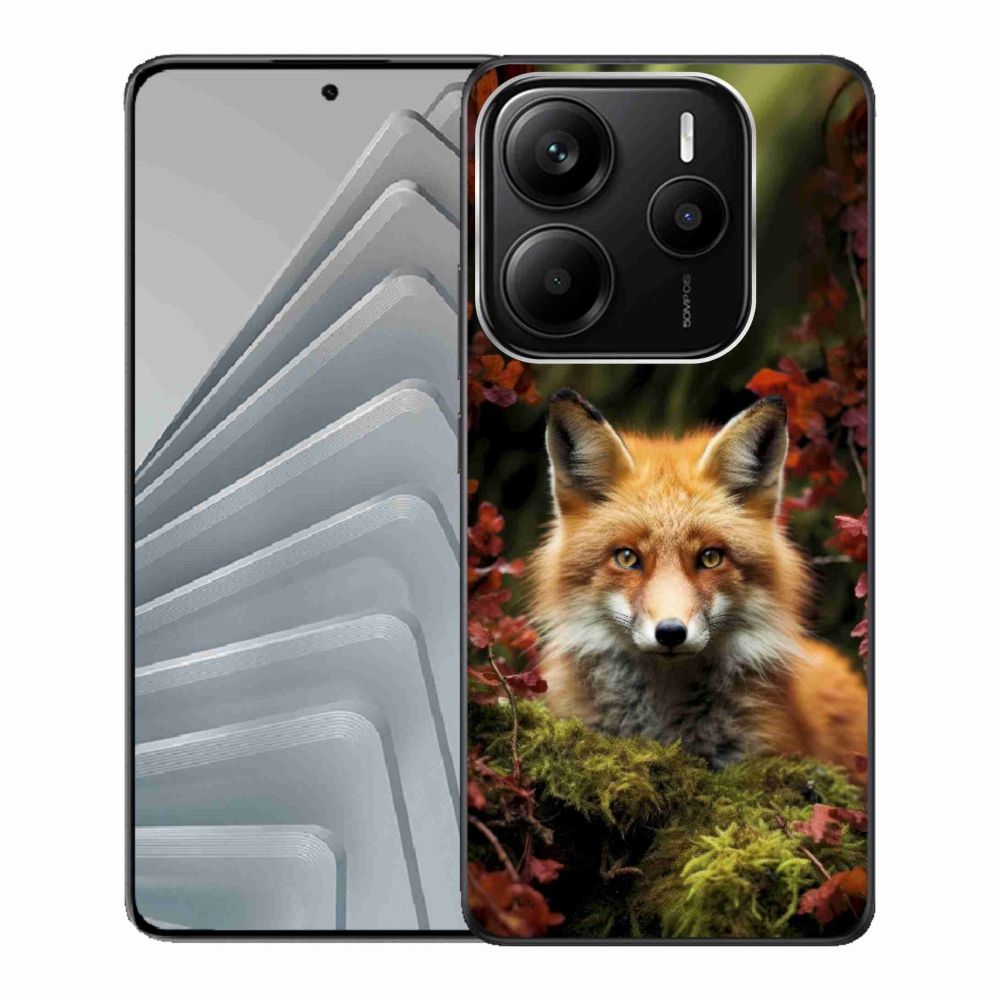 Gél borítás mmCase a Xiaomi Redmi Note 14 5G-hez - róka az erdőben
