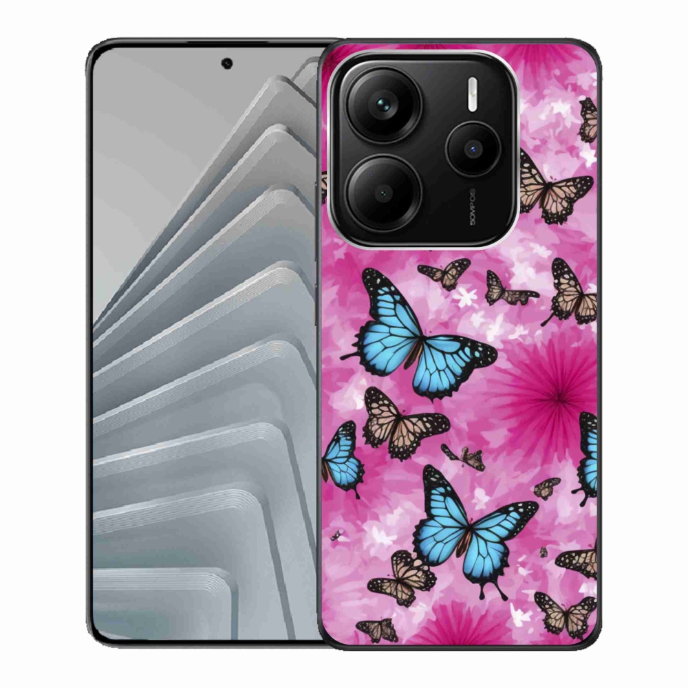 Gél borítás mmCase a Xiaomi Redmi Note 14 5G-hez - pillangókert