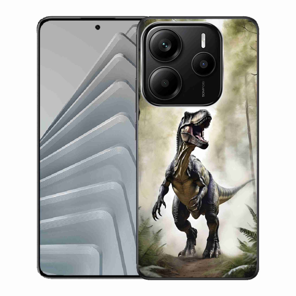 Gél borítás mmCase a Xiaomi Redmi Note 14 5G-hez - dühös T-Rex