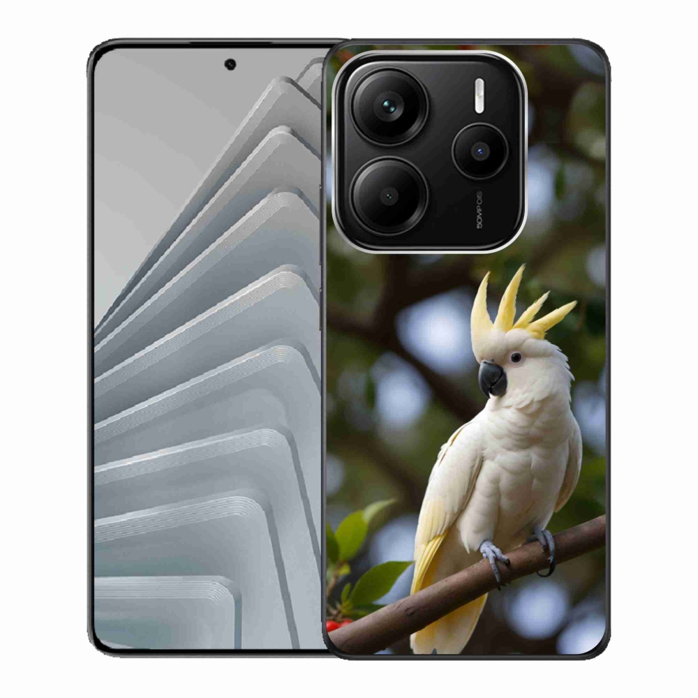 Gél borítás mmCase a Xiaomi Redmi Note 14 5G számára - papagáj kakadu 3