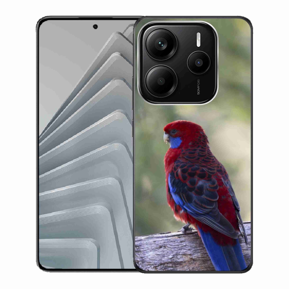 Gél borítás mmCase a Xiaomi Redmi Note 14 5G-hez - papagáj rosela