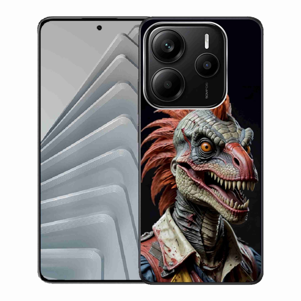 Gél borítás mmCase a Xiaomi Redmi Note 14 5G-hez - punk dinoszaurusz