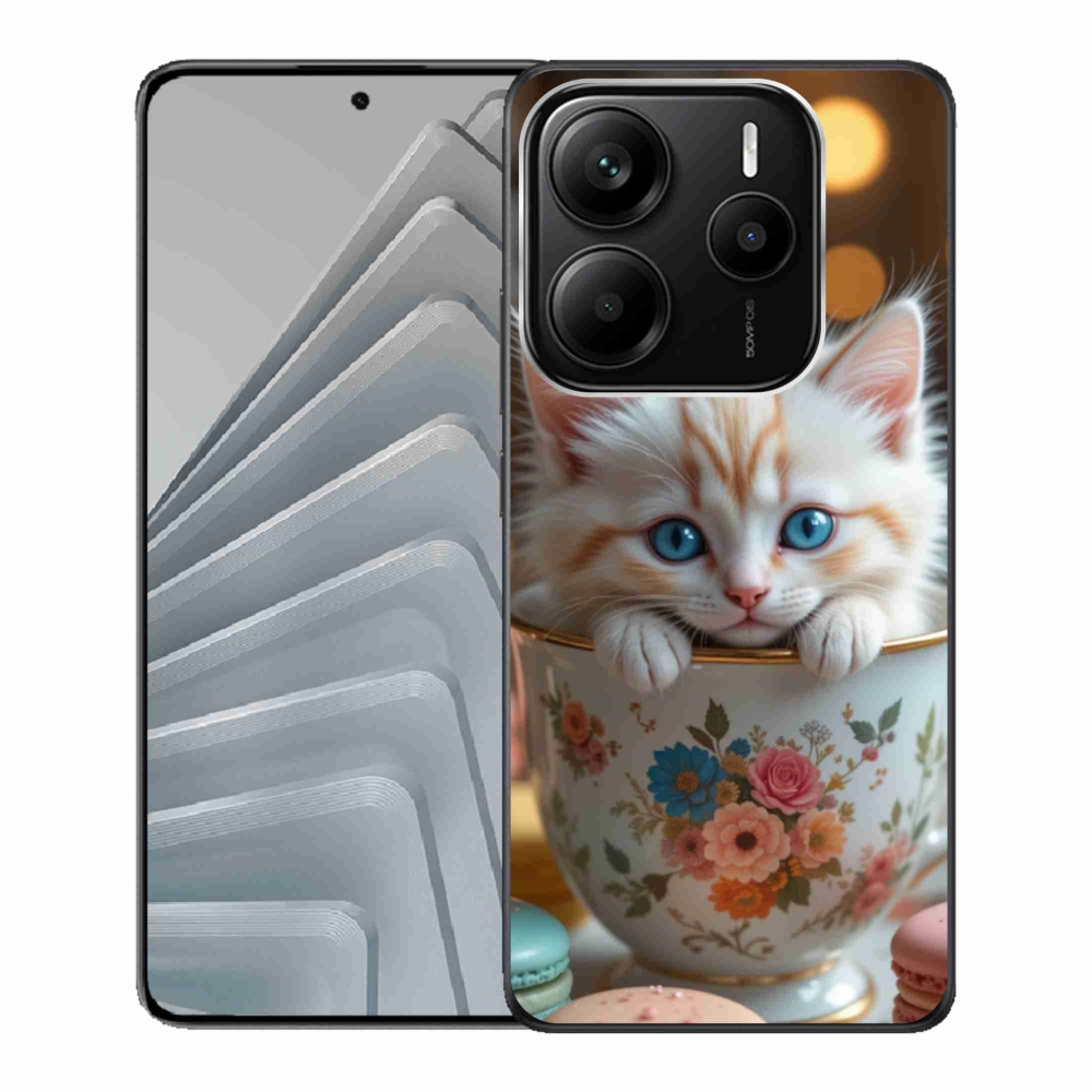 Gél borító mmCase a Xiaomi Redmi Note 14 5G számára - aranyos cica 6