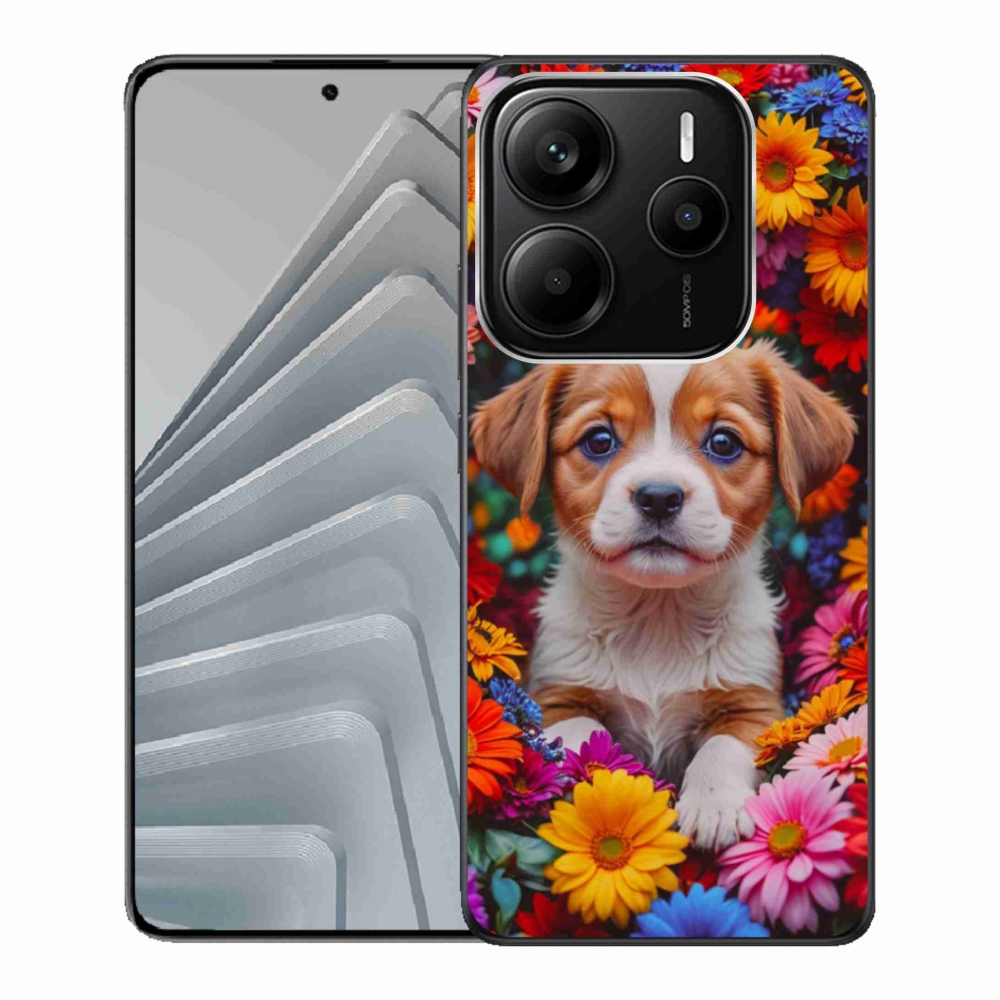 Gél borítás mmCase a Xiaomi Redmi Note 14 5G számára - aranyos kiskutya
