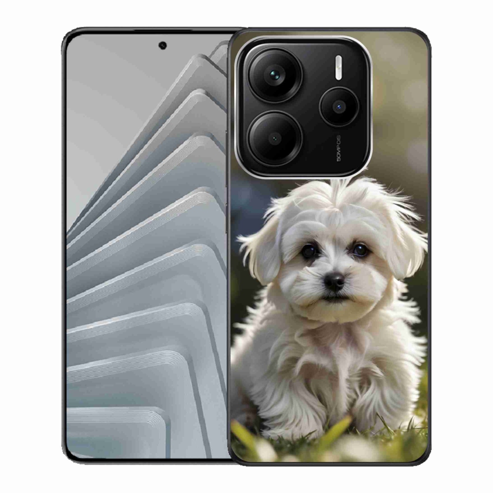 Gél borítás mmCase a Xiaomi Redmi Note 14 5G-hez - aranyos máltai kutya
